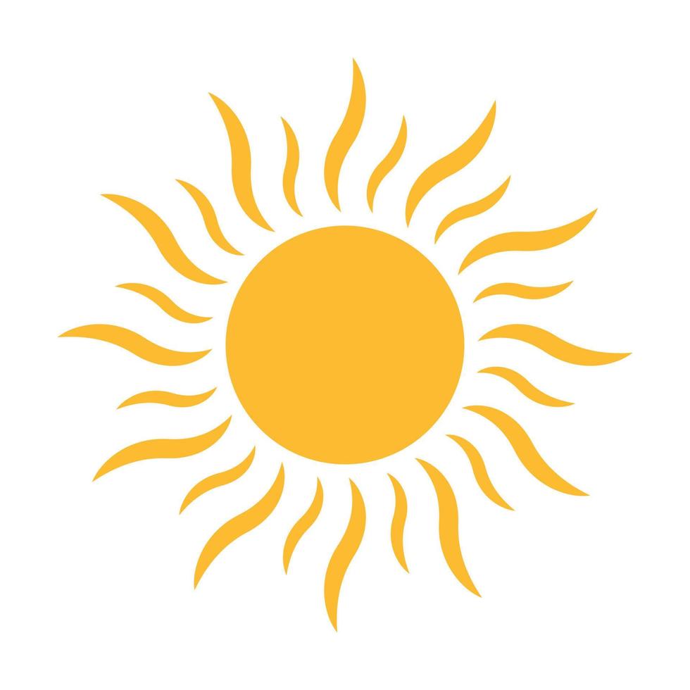 vecteur d'icône de soleil pour votre conception de sites Web, logo, interface utilisateur. illustration