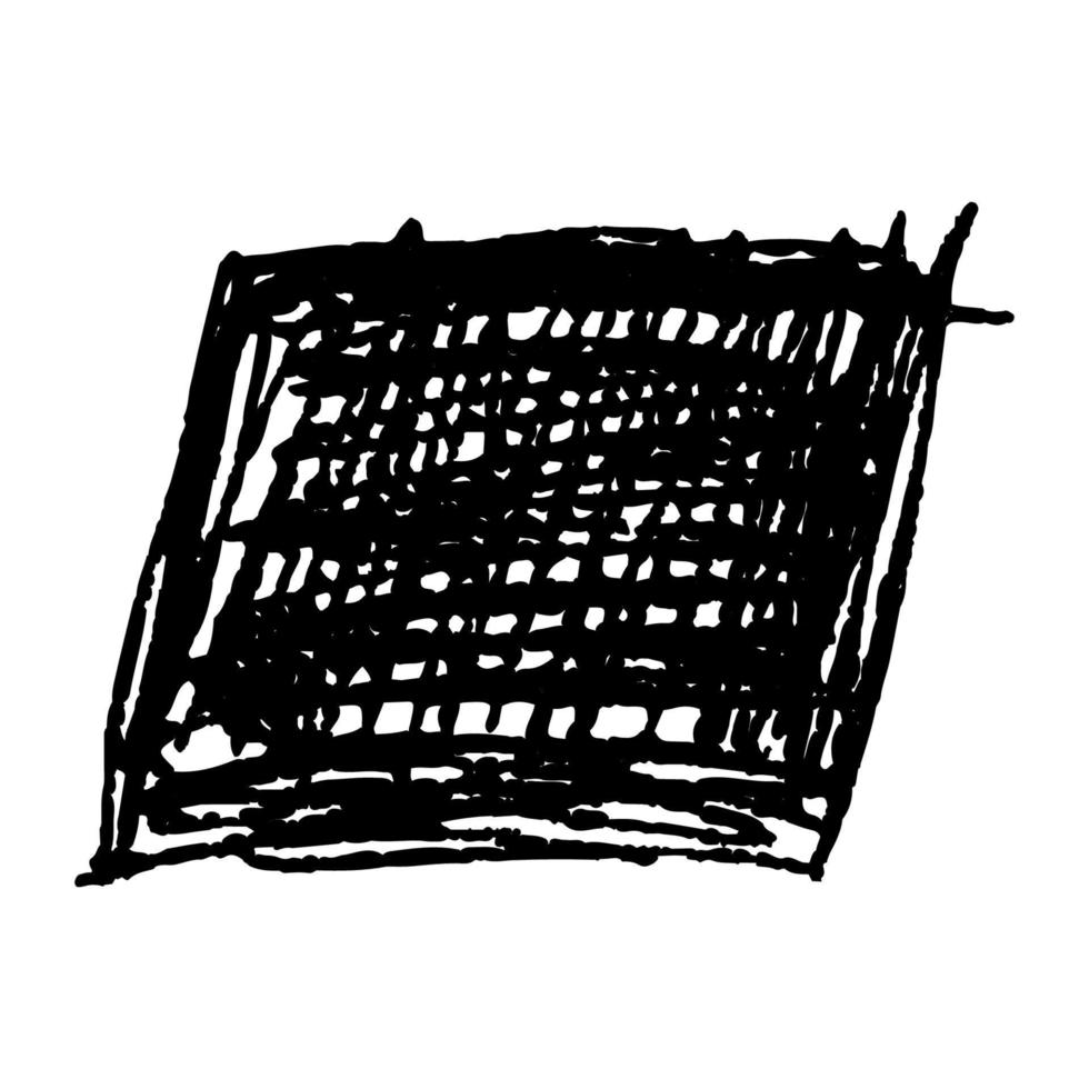 fond noir gribouillis, surligneur de texte. illustration vectorielle vecteur