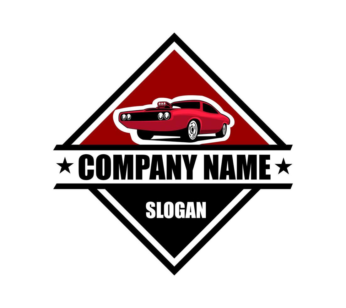 logo de muscle car pour votre entreprise. vecteur isolé