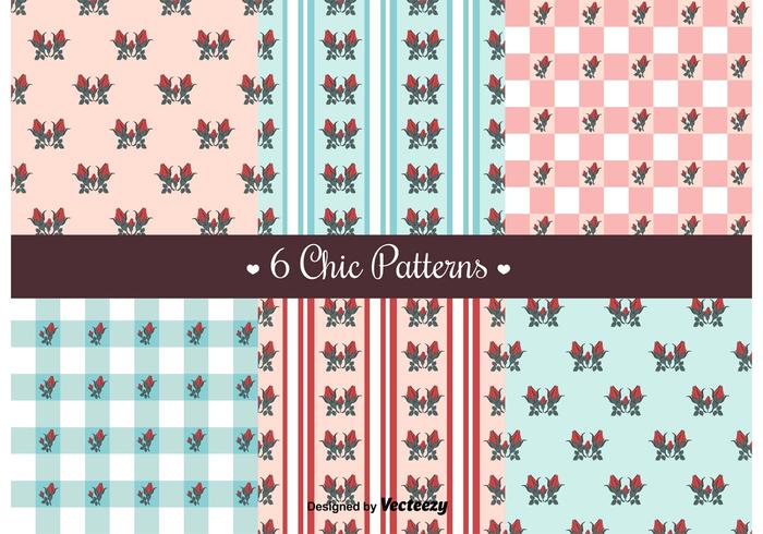 Motifs shabby chic gratuits vecteur