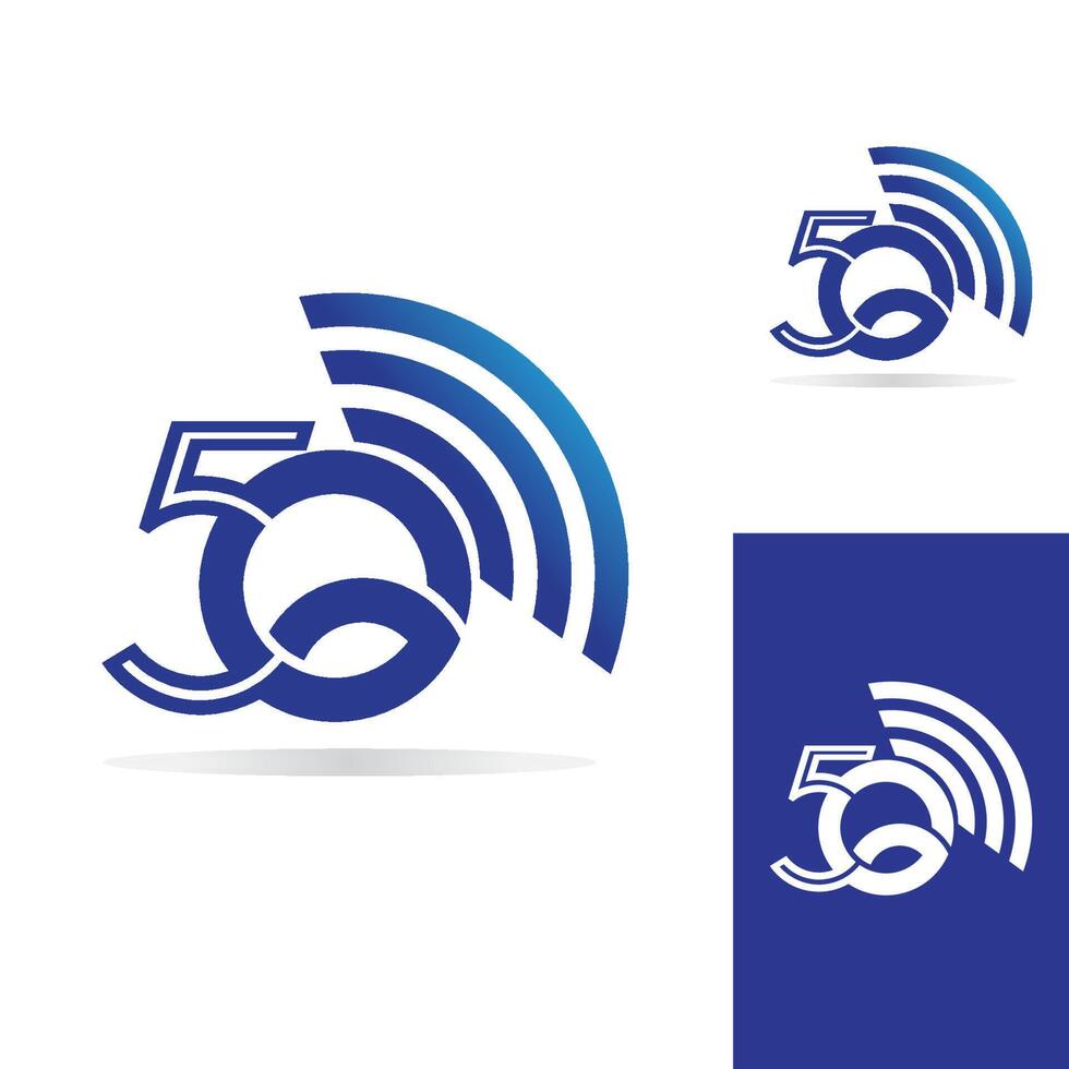 logo du réseau 5g. logo réseau connexion 5g. chiffre 5 et lettre g. vecteur