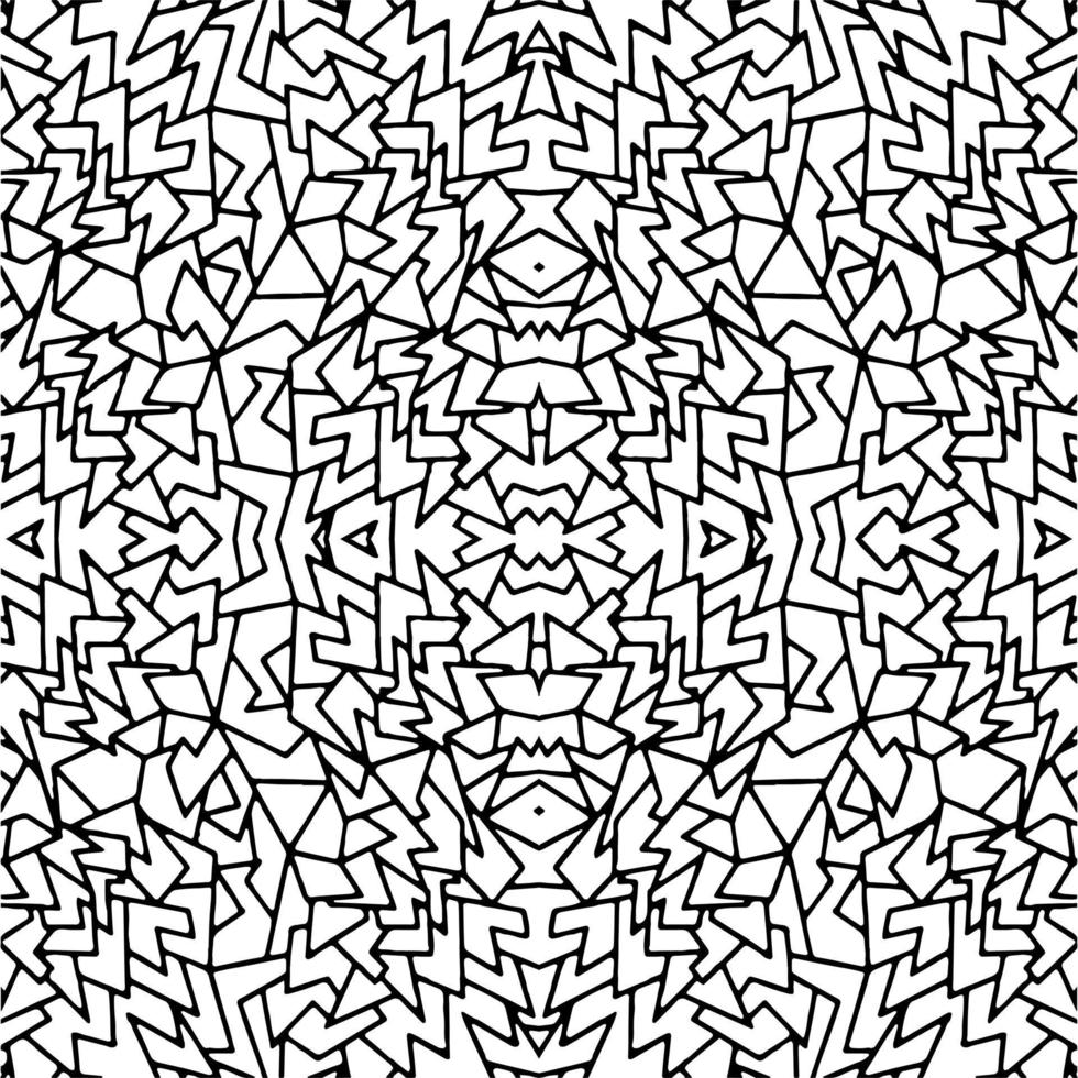 dessin au trait abstrait motif d'illustration vectorielle continue isolé sur fond blanc vecteur