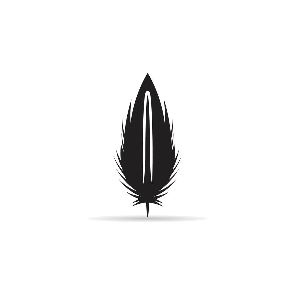 illustration d'icône de plume vecteur