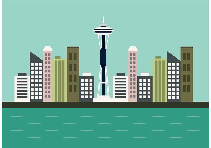 Seattle Skyline Vector