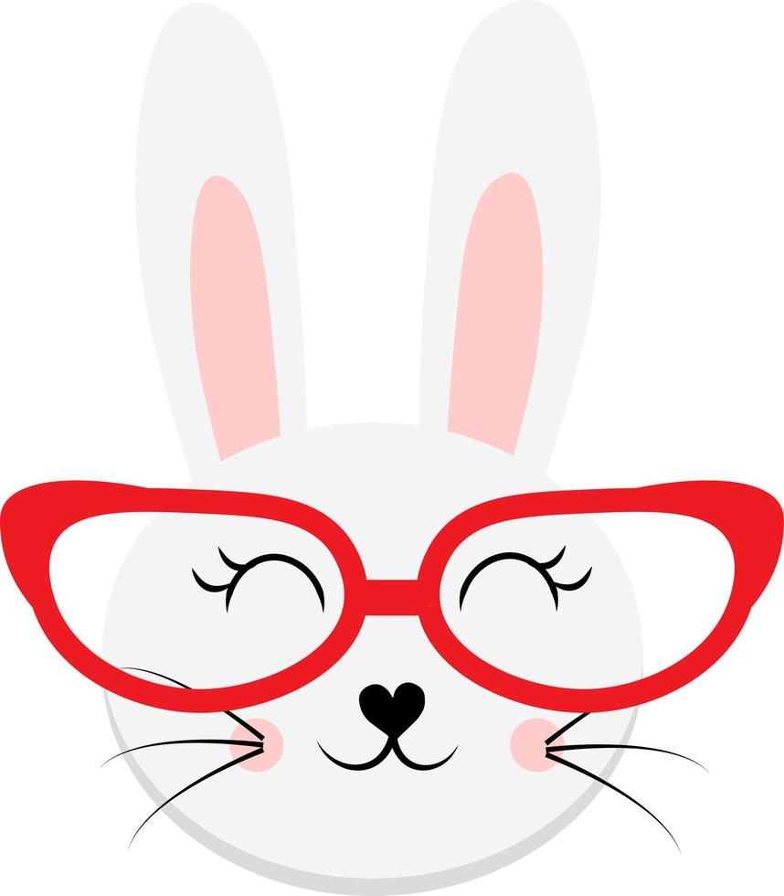 mignon lapin lapin animal vector illustration