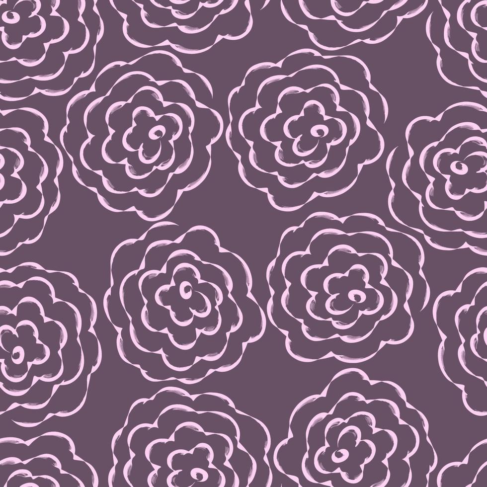 motif de roses. les fleurs répètent l'arrière-plan. modèle sans couture de pivoine abstraite. répéter la texture sans fin, les carreaux. illustration vectorielle vecteur