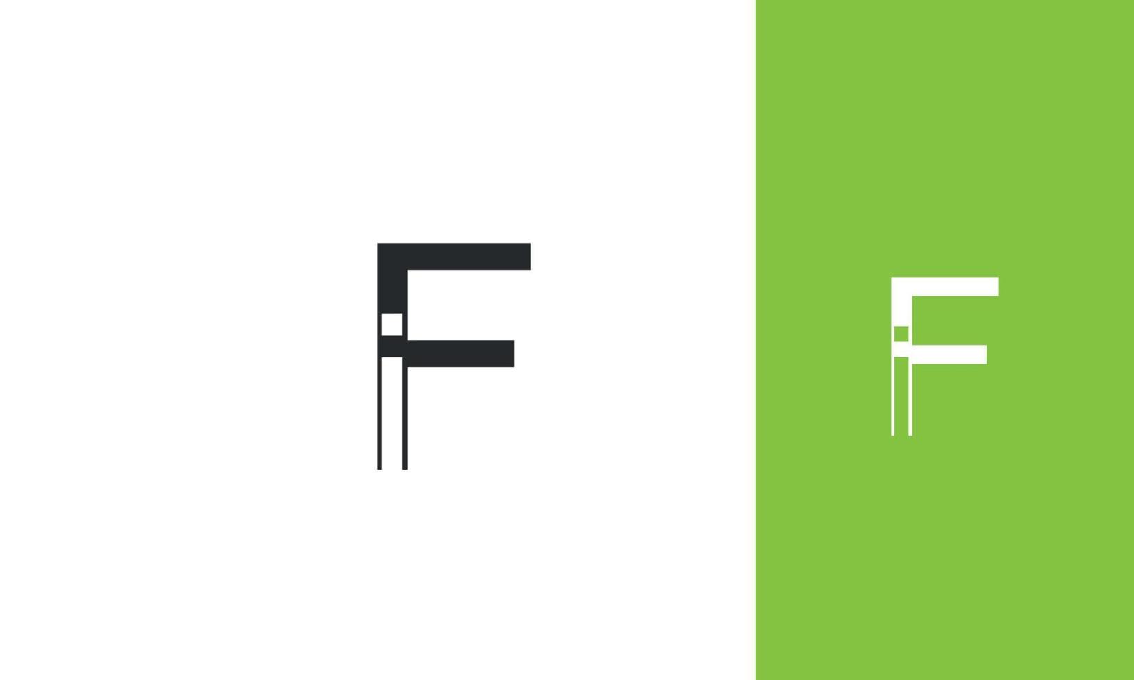 alphabet lettres initiales monogramme logo si, fi, i et f vecteur