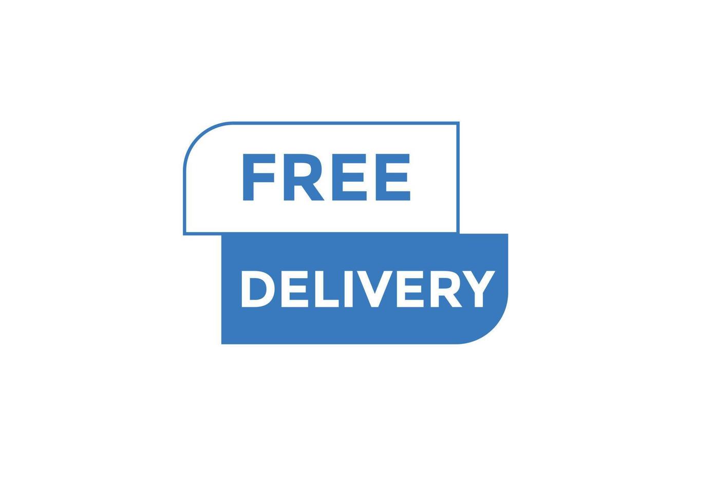 bouton de texte de livraison gratuite. modèle de bannière de bouton web livraison gratuite vecteur