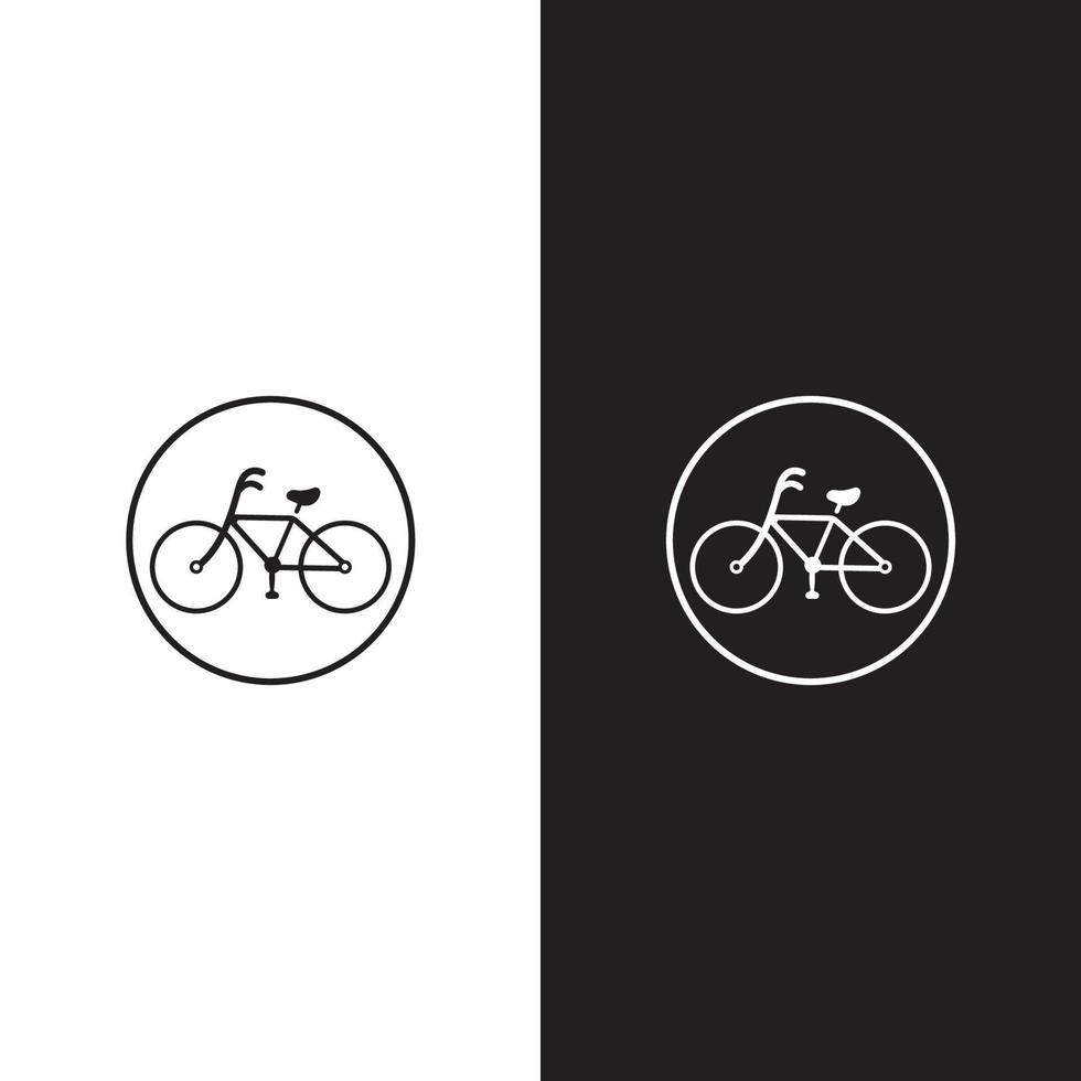 conception d'illustration de logo de vélo vecteur