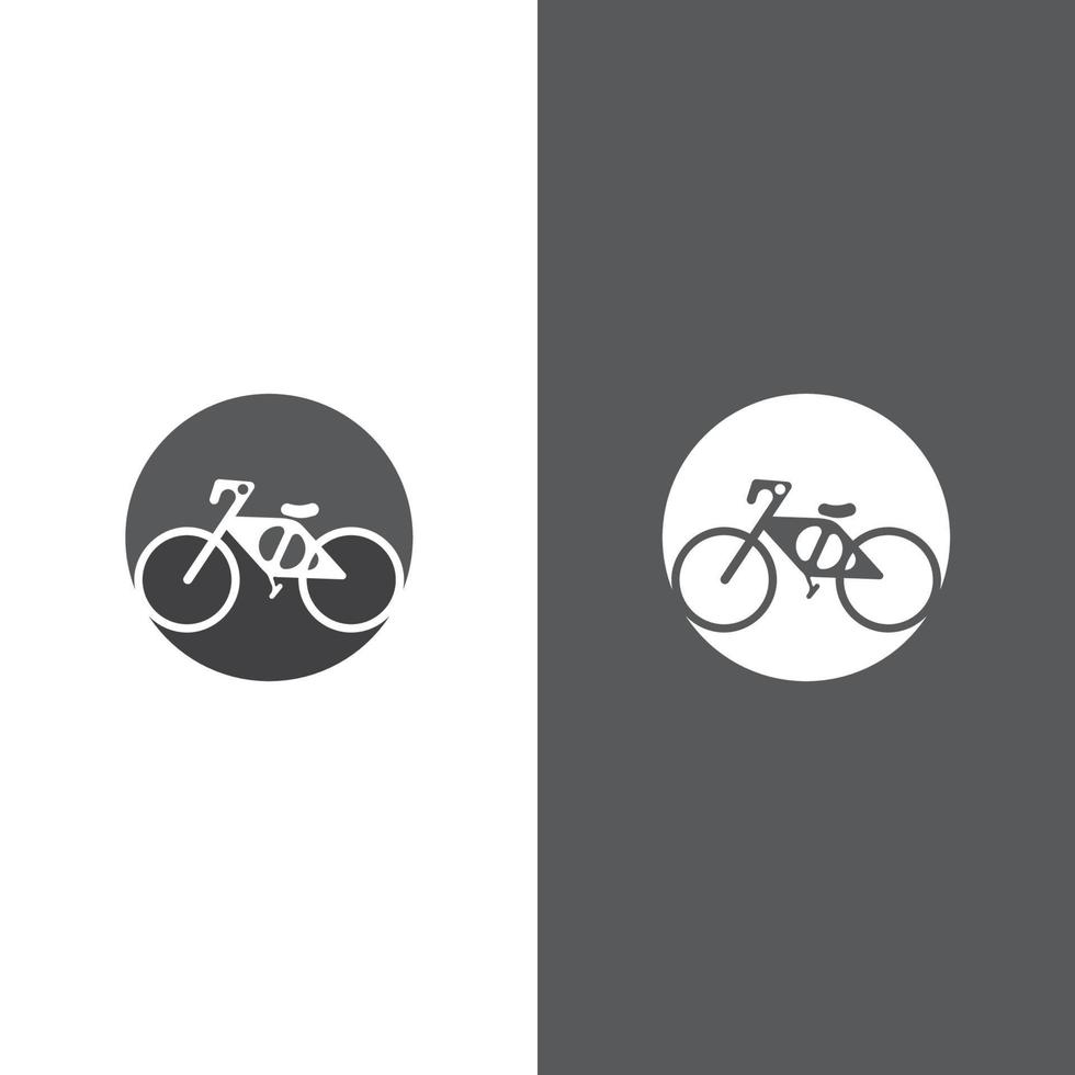 conception d'illustration de logo de vélo vecteur