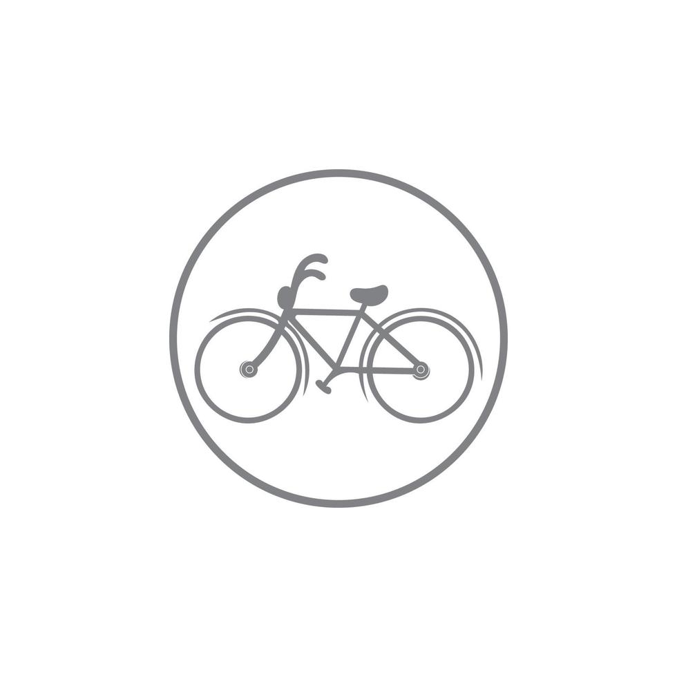 conception d'illustration de logo de vélo vecteur