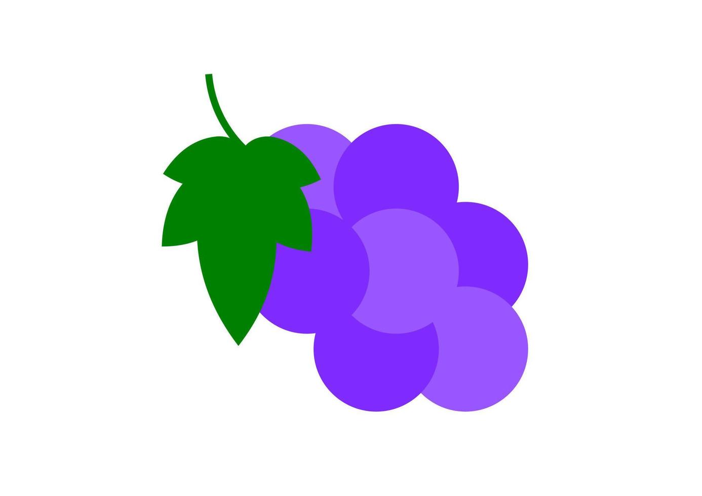 illustration de raisins de cuve. icône de vecteur de raisins violets.