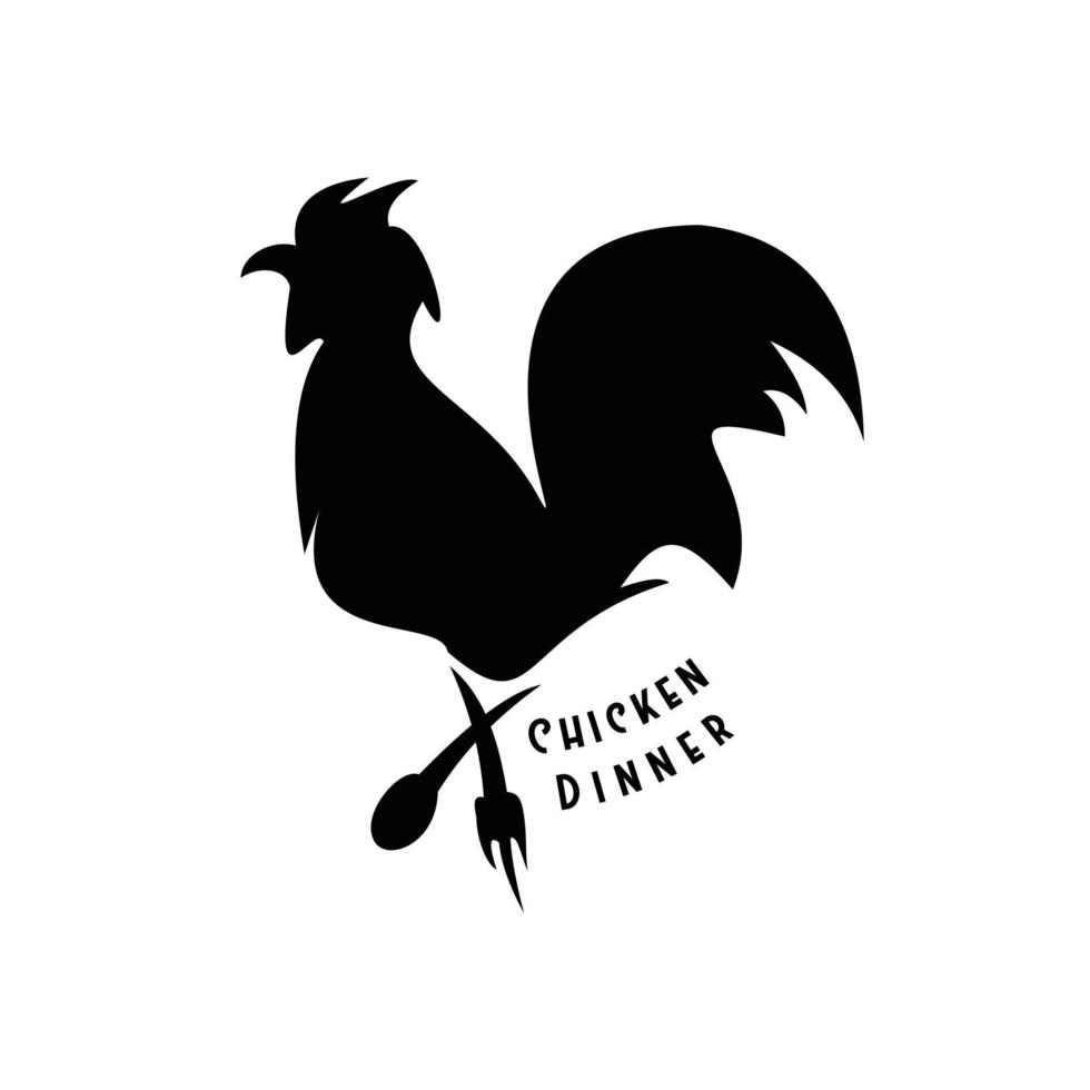 poulet - logo vectoriel icône illustration mascotte