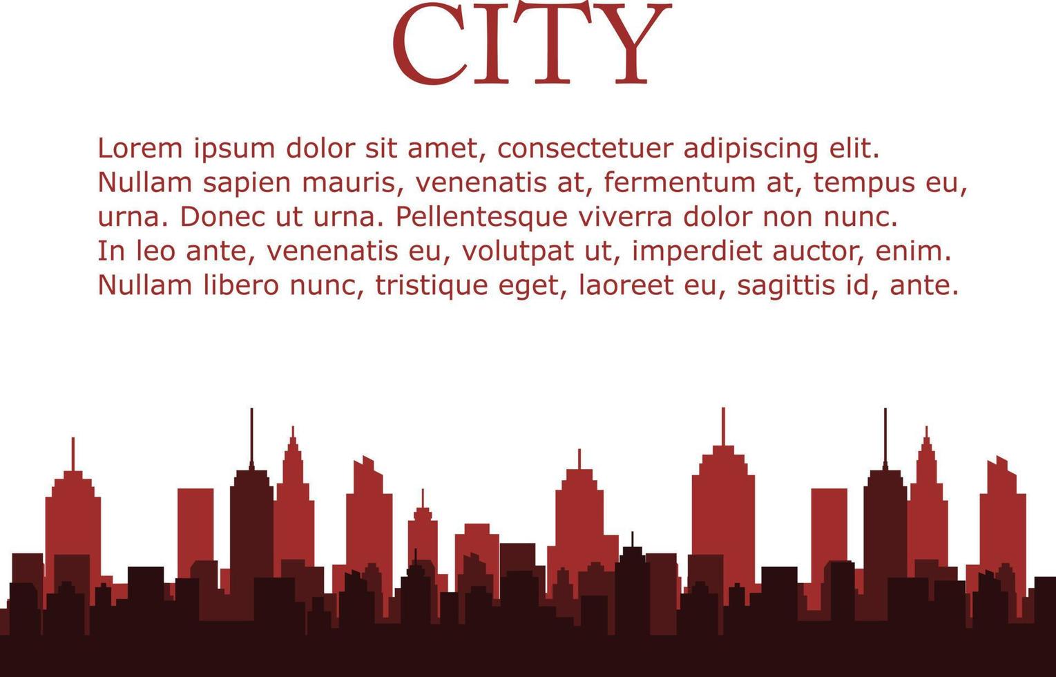 illustration vectorielle de ville moderne horizon vecteur