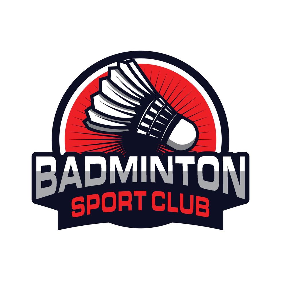 création de logo de badminton, logo de sport vecteur