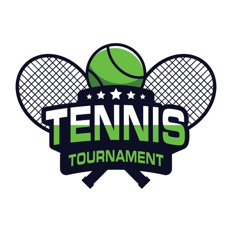 création de logo de tennis, logo de sport vecteur