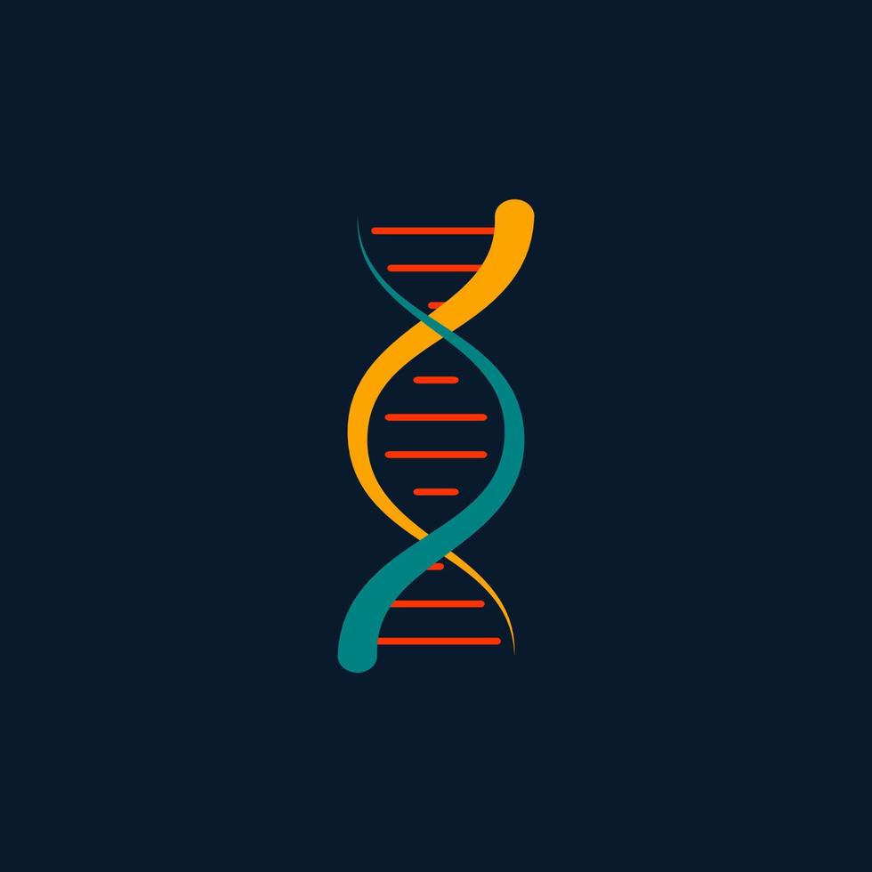 logo de conception génétique humaine adn. vecteur