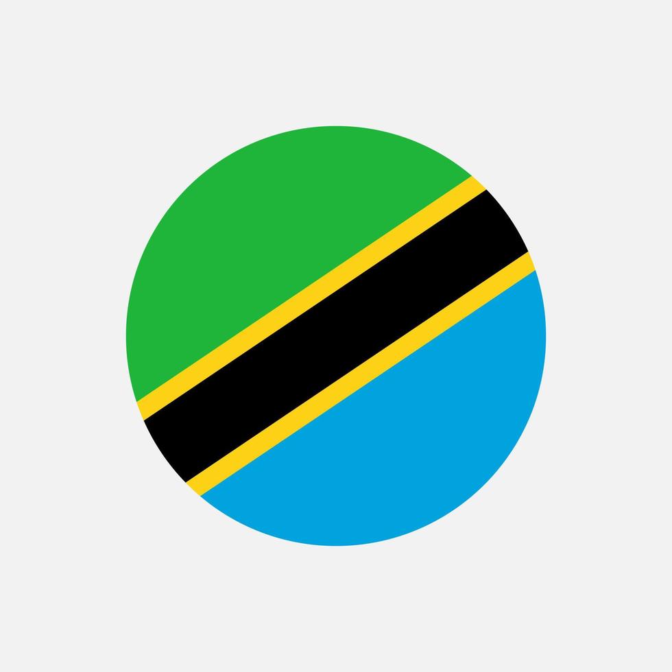 pays tanzanie. drapeau de la tanzanie. illustration vectorielle. vecteur