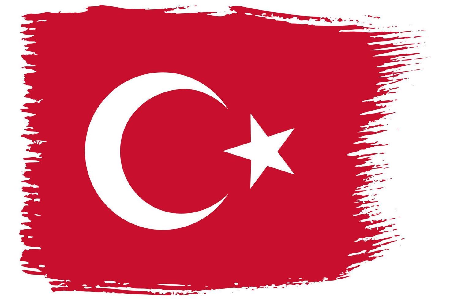 drapeau national de la turquie vecteur