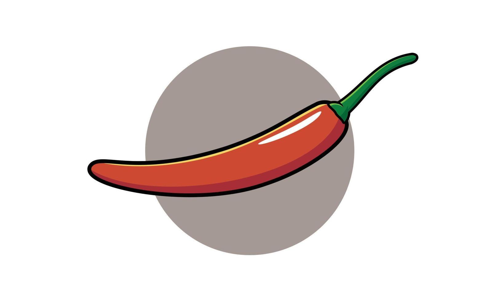 conception d'illustration vectorielle de légumes chili vecteur