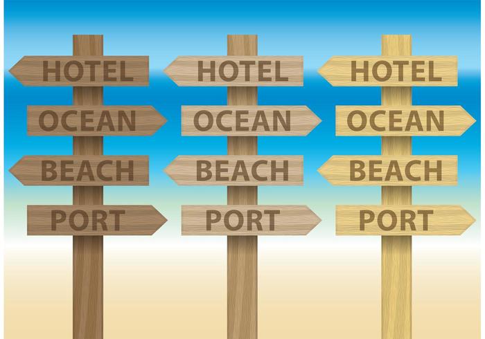 Billboards For Beach Signs vecteur