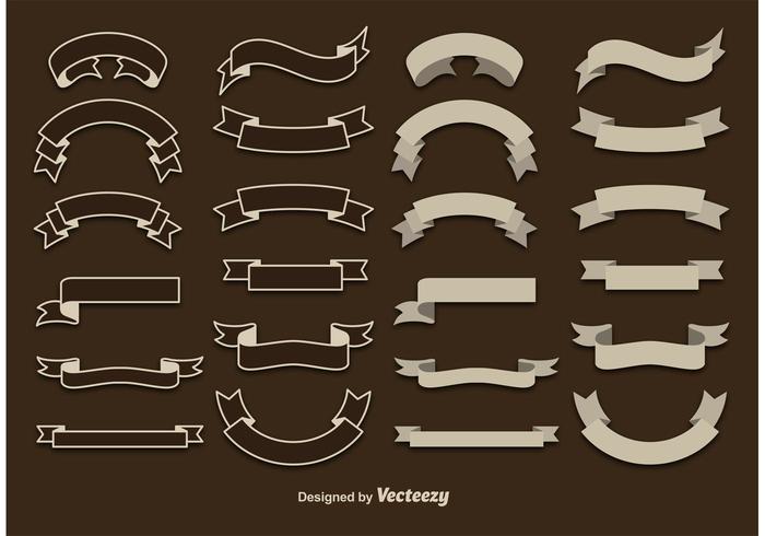 Rubans vectoriels vecteur