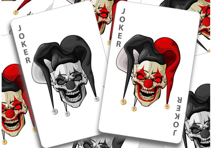 Vecteurs de cartes Joker vecteur