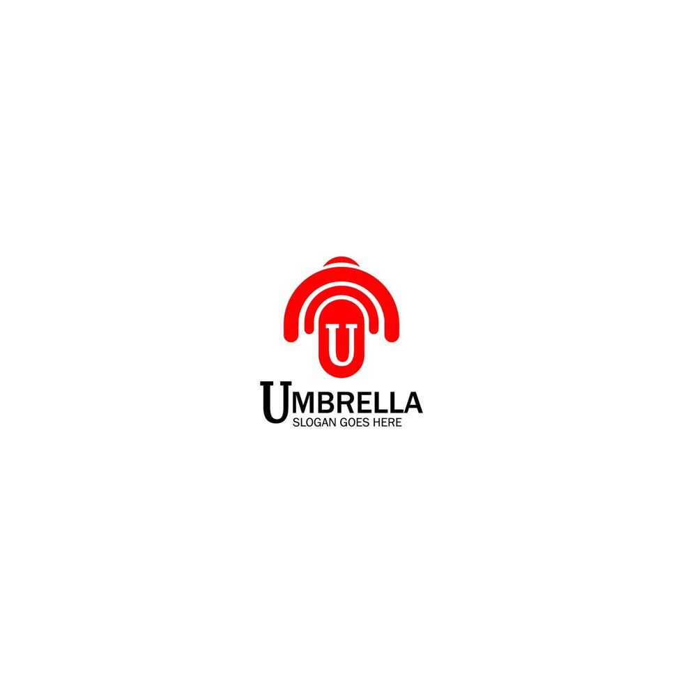 modèle de logo parapluie pour les entreprises vecteur