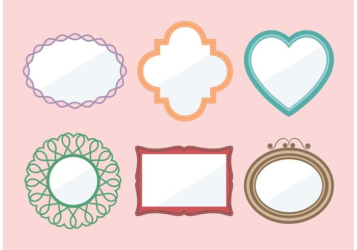 Shabby Chic Mirror Vectors