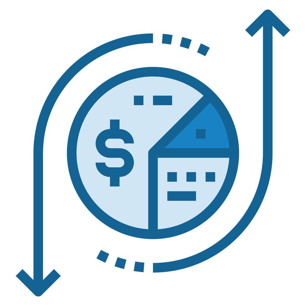 icône économique de données illustration vectorielle d'affaires vecteur