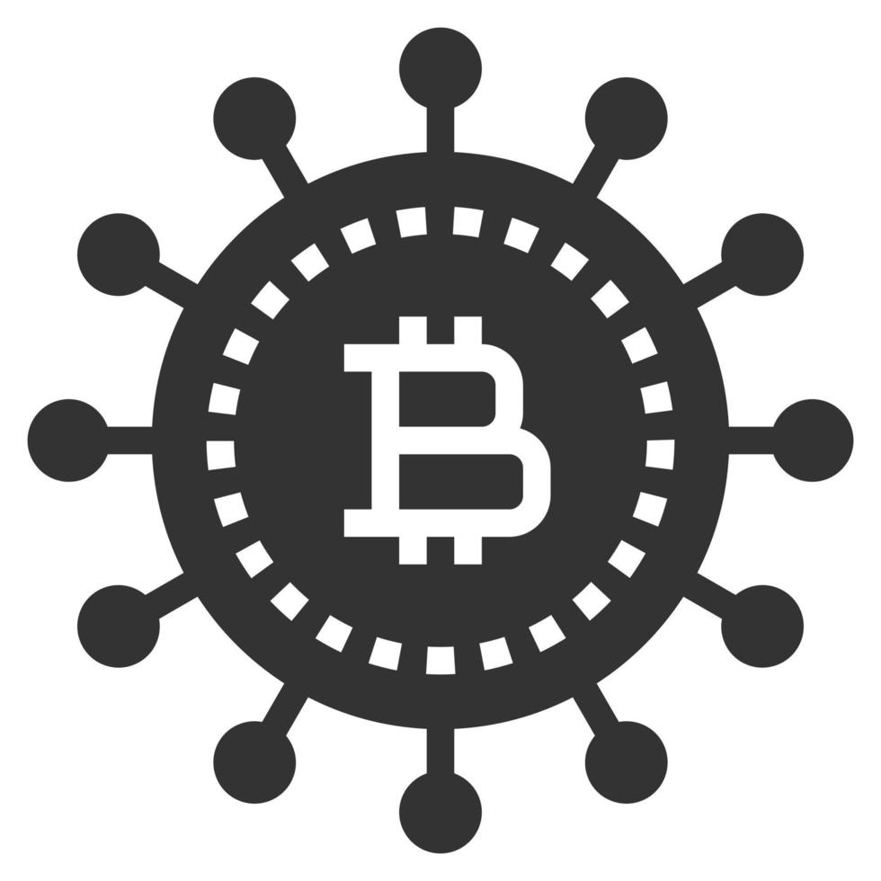 icône de crypto-monnaie illustration vectorielle d'affaires vecteur