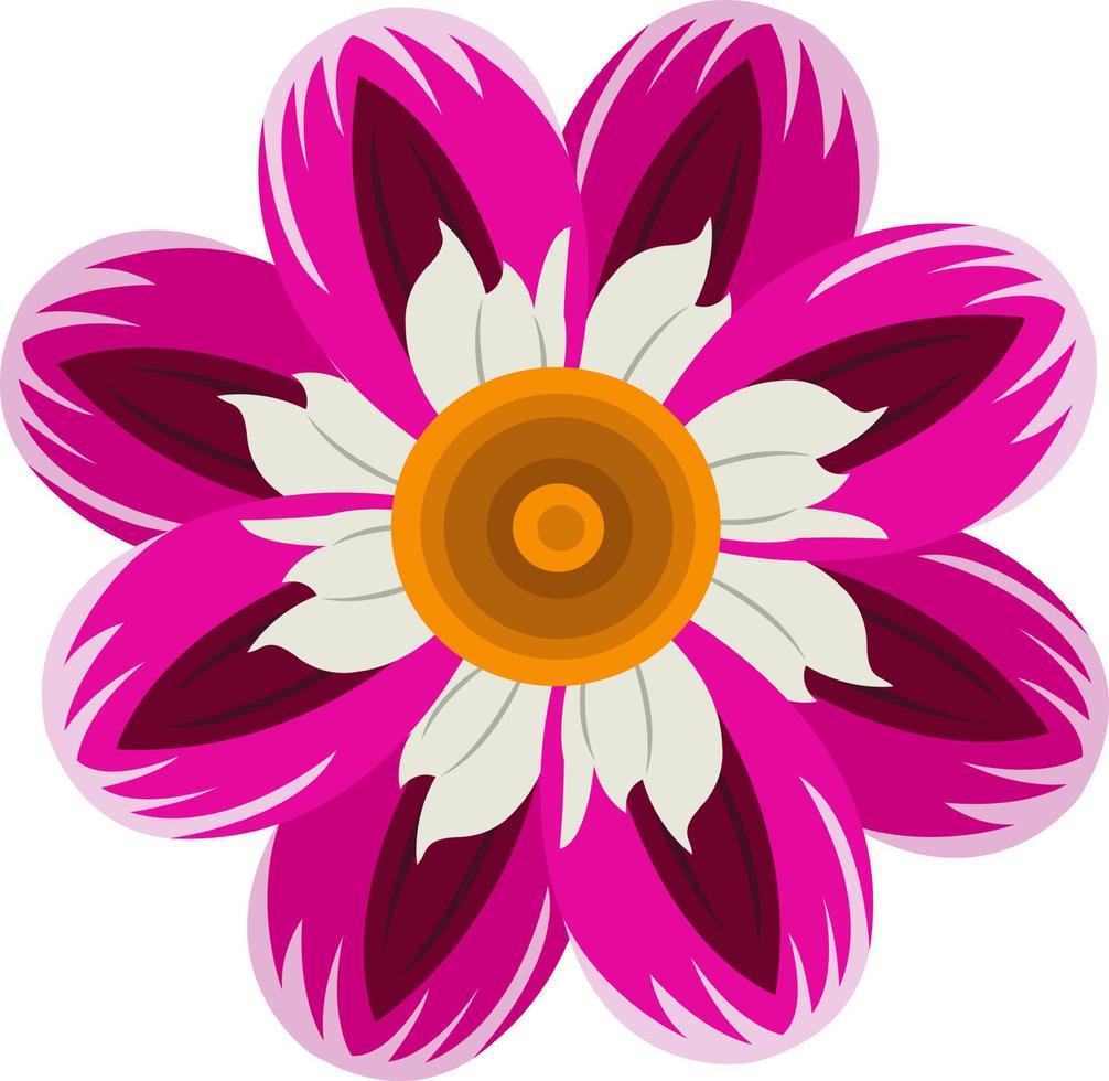 dahlia olivia fleur art vectoriel pour la conception graphique et l'élément décoratif