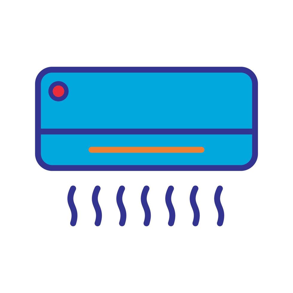 modèle de vecteur de conception d'icône de climatisation