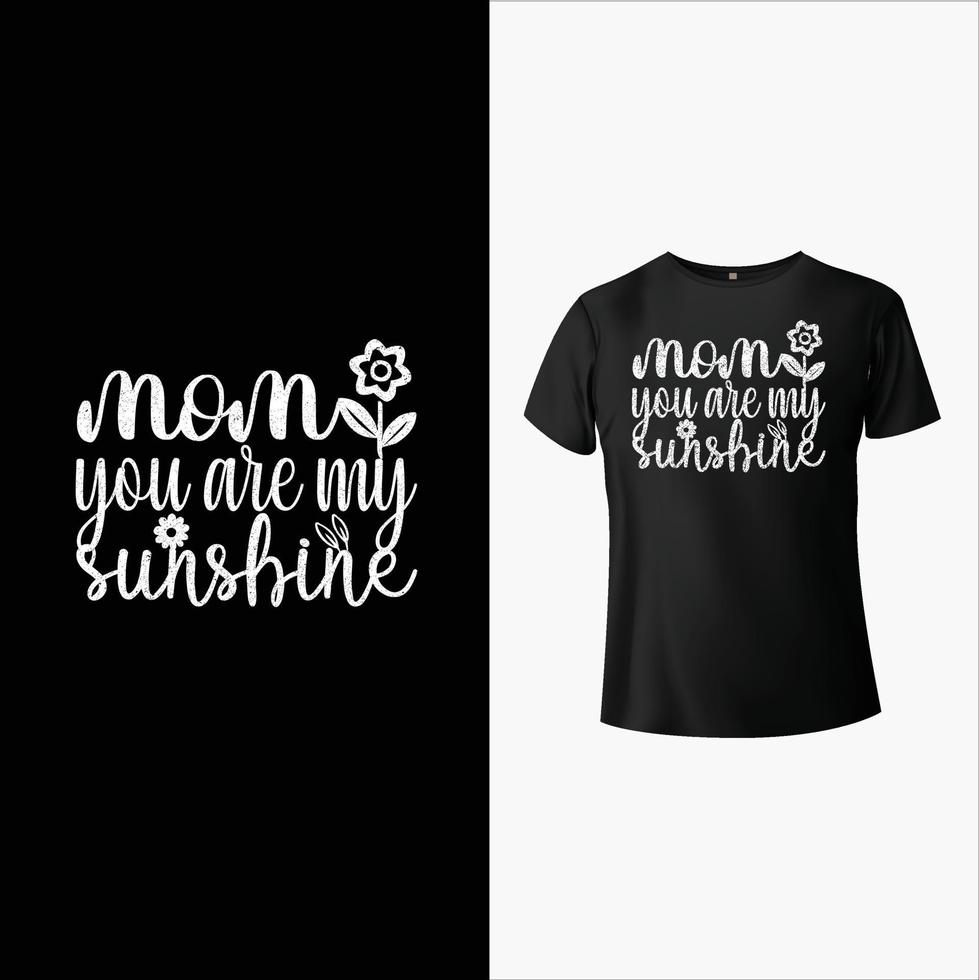 conception de t-shirt maman vecteur