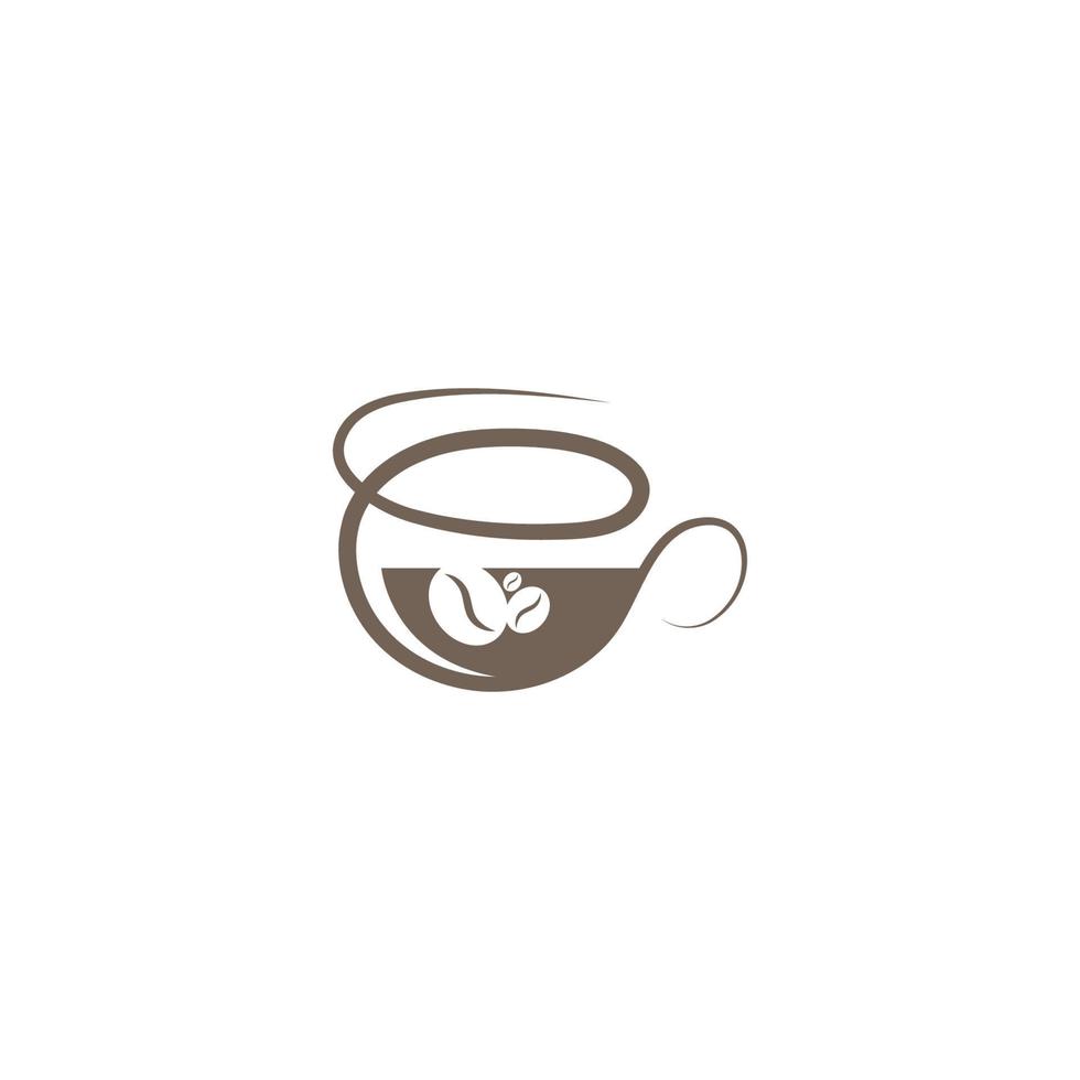 modèle d'illustration de conception de logo d'icône de café vecteur