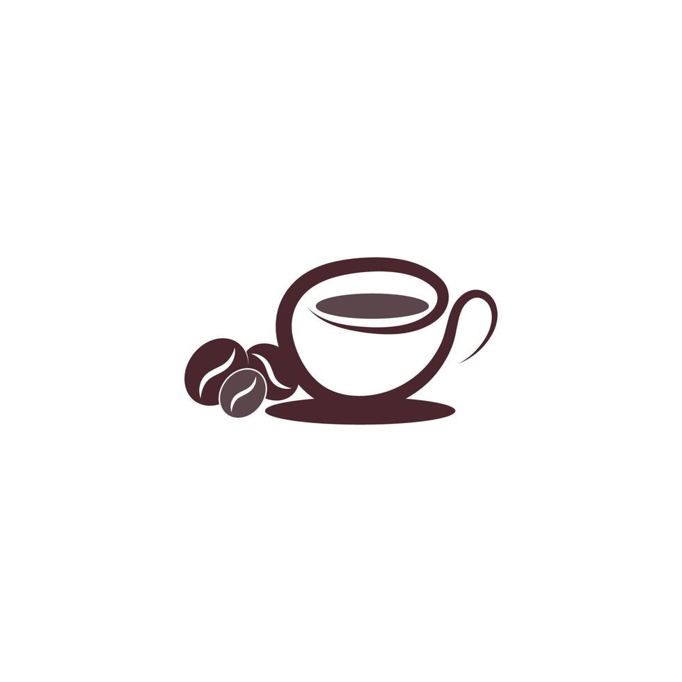 modèle d'illustration de conception de logo d'icône de café vecteur