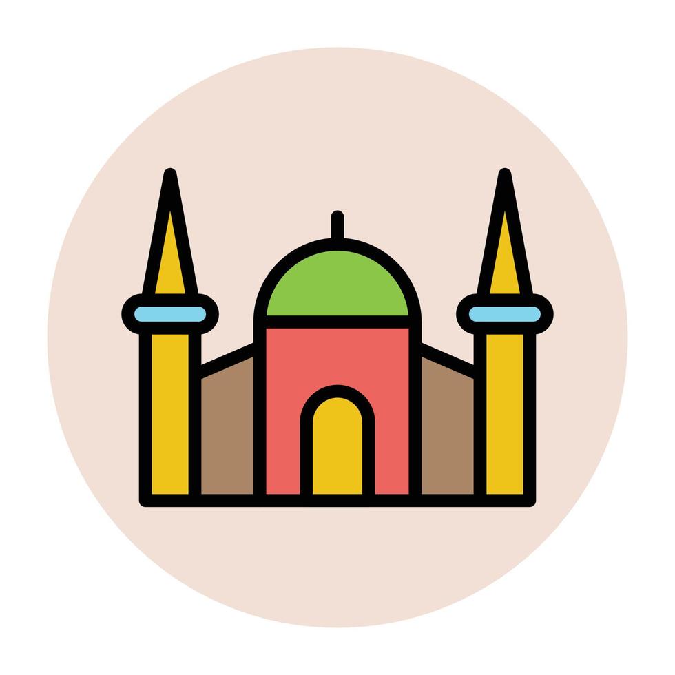 concepts de mosquée à la mode vecteur