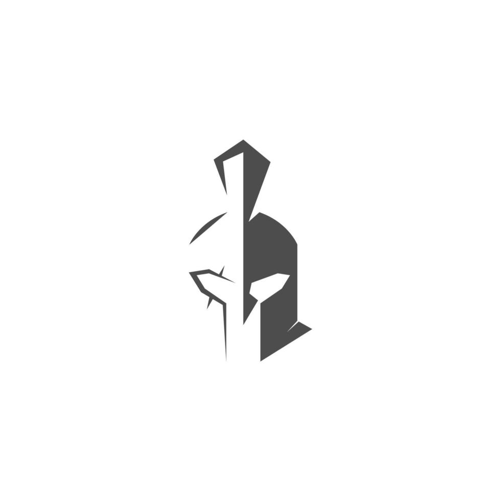 illustration d'icône logo gladiateur vecteur