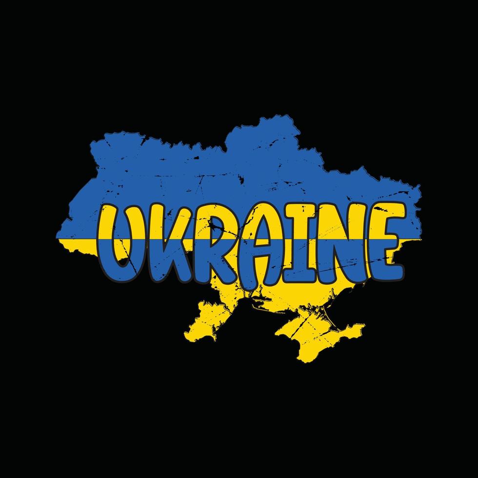 modèle de conception de t-shirt de typographie ukrainienne pour l'impression, vecteur de t-shirt de lettrage. vecteur pro