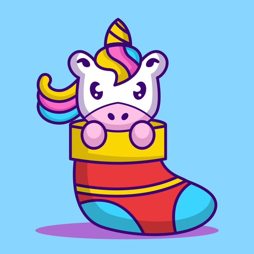 mascotte de licorne mignonne vecteur