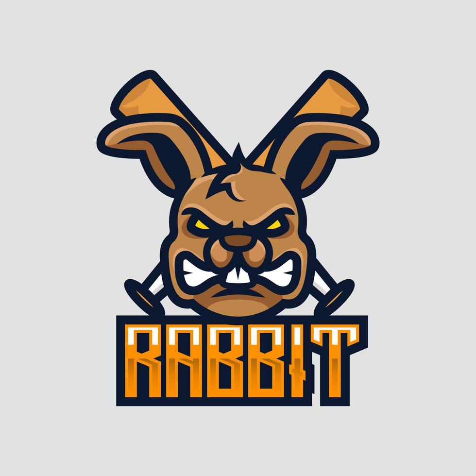 création de logo esport lapin vecteur