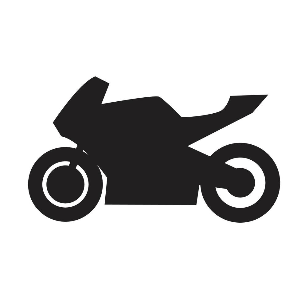 conception de vecteur d'icône de moto