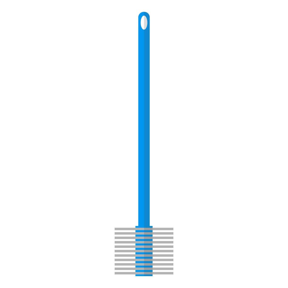 brosse de toilette. moyens de nettoyage et de nettoyage des équipements sanitaires. illustration vectorielle. vecteur