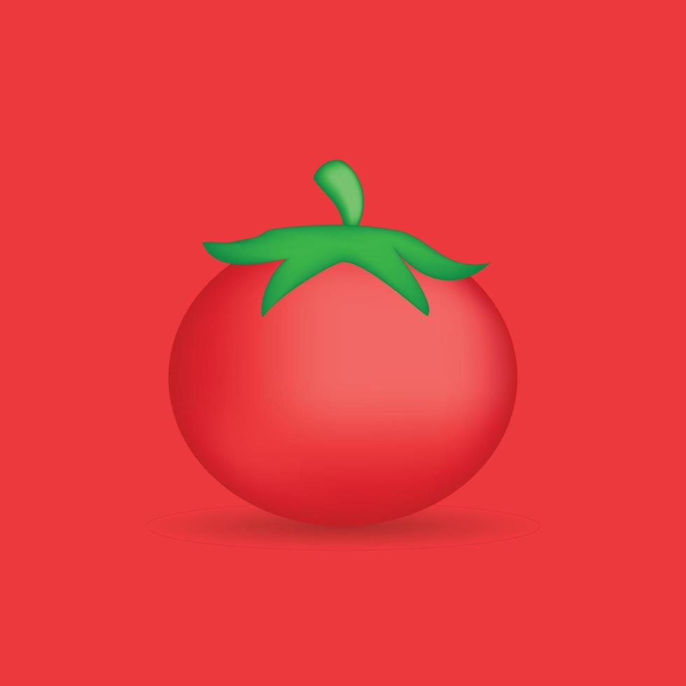 illustration vectorielle de tomate fruit vecteur