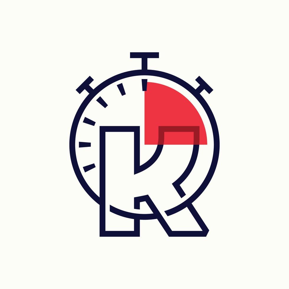 alphabet de vitesse k logo vecteur