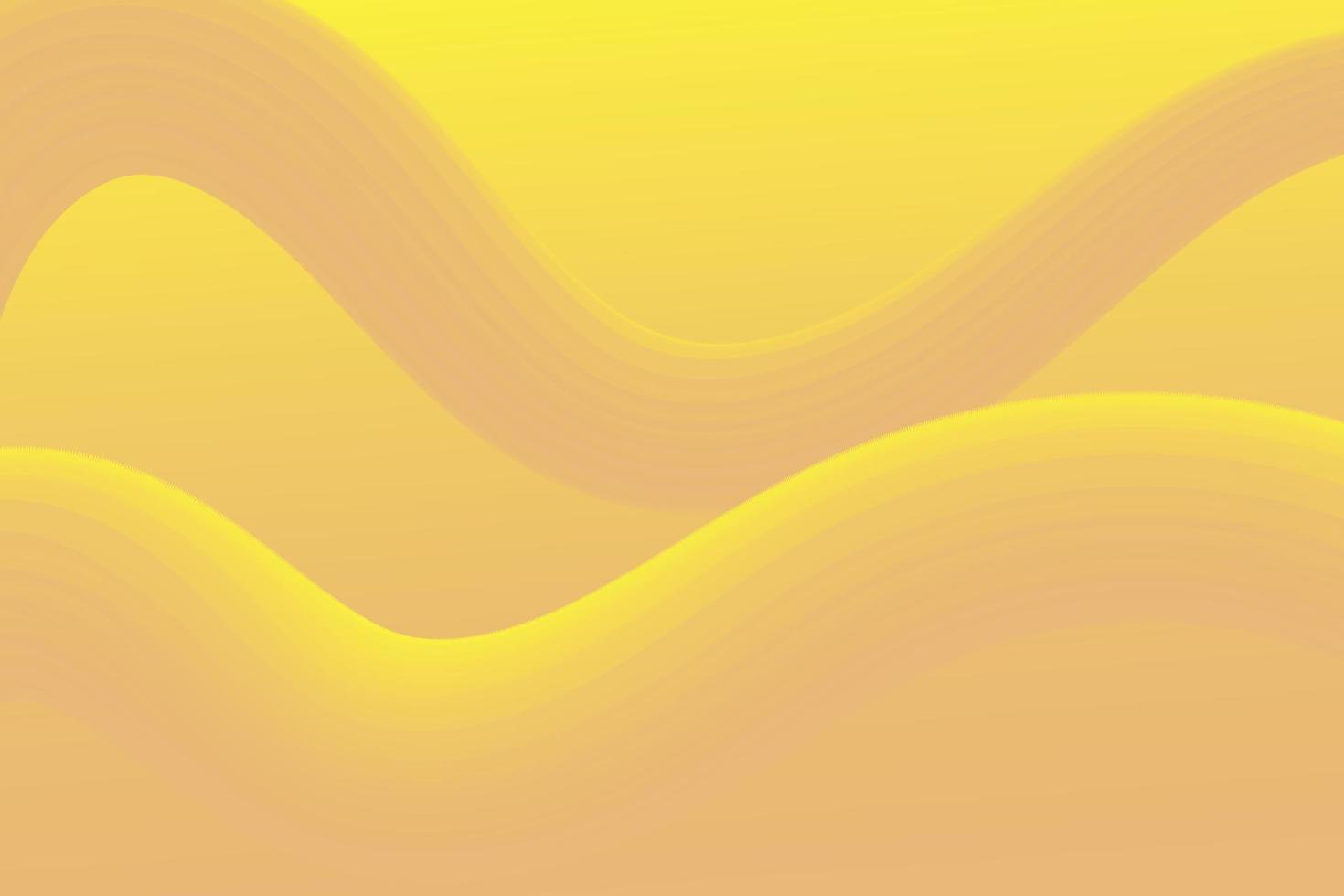 fond abstrait jaune avec des vagues vecteur