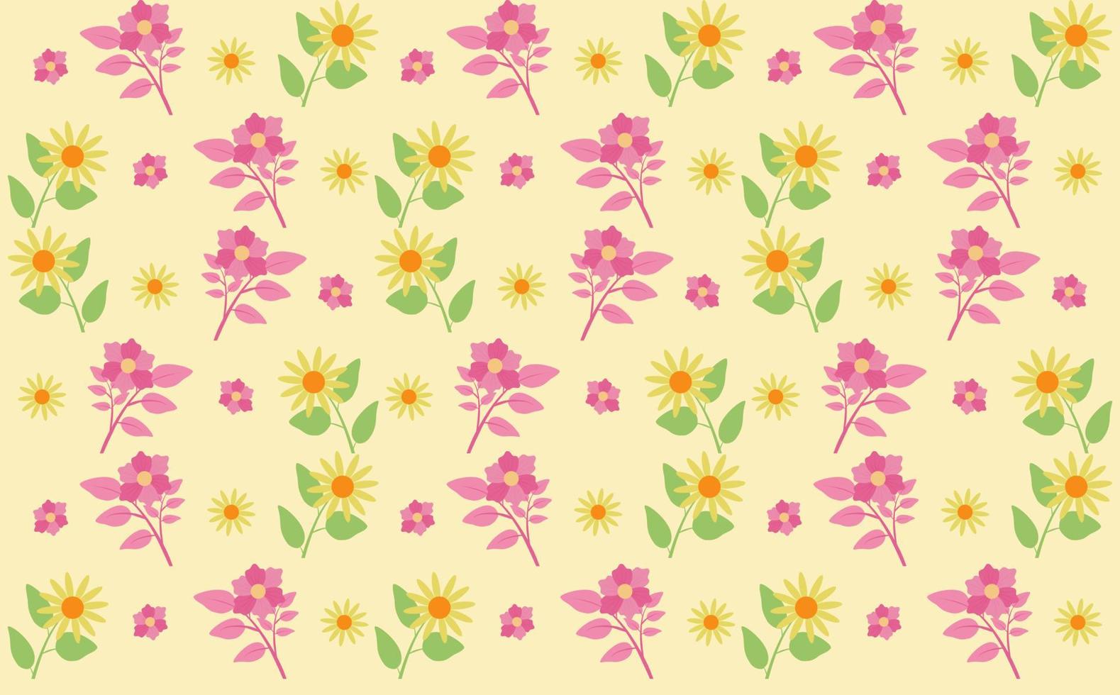 motif marguerite et pétale de rose, sur fond clair, boutons de fleurs de camomille, motif floral harmonieux, concept de texture de motif floral. impressions minimales pour les cartes ou le papier d'emballage vecteur