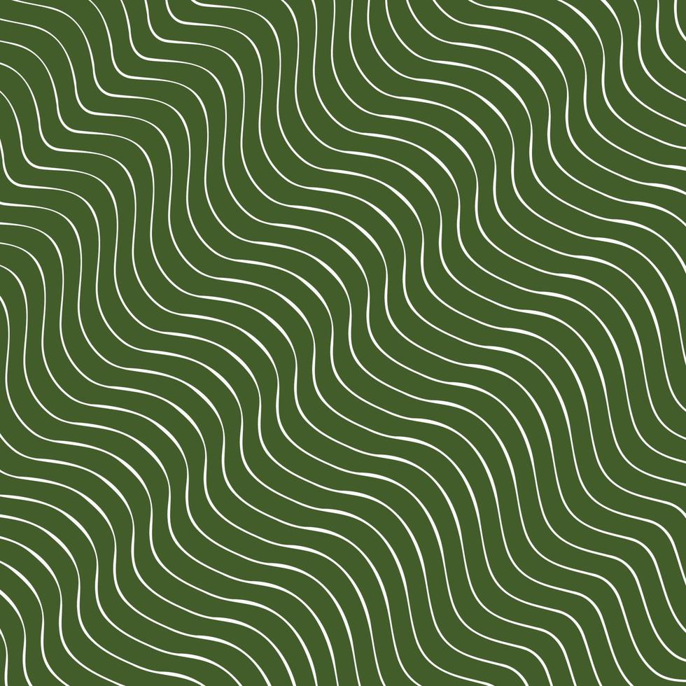 abstrait ligne ondulée vert vintage background vecteur