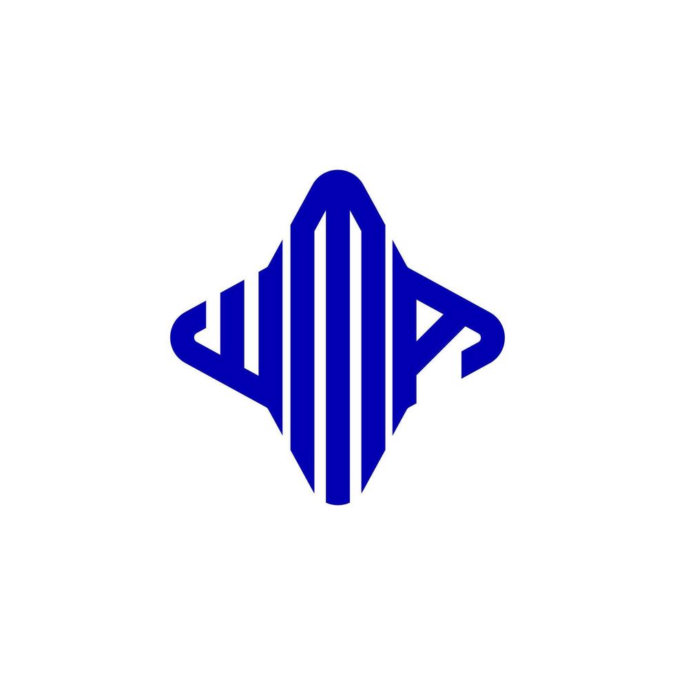 wma lettre logo design créatif avec graphique vectoriel