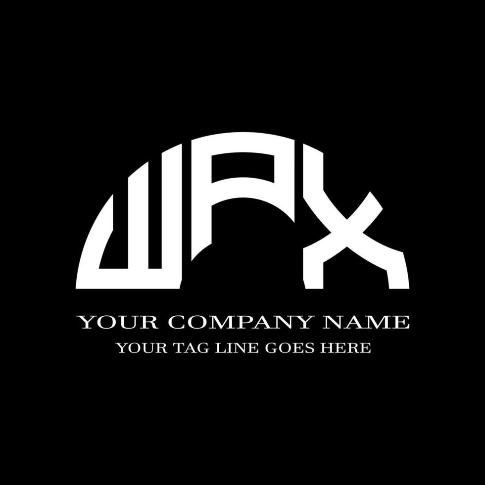 conception créative de logo de lettre wpx avec graphique vectoriel